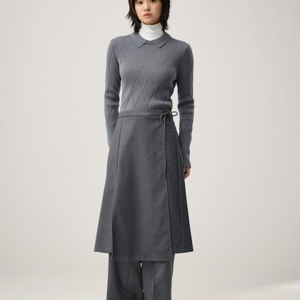 GU (Uniqlo) x Rokh Wrap Pants NWT Gray Size M
